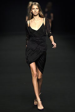 black silk fitted mini dress and relaxed jacket