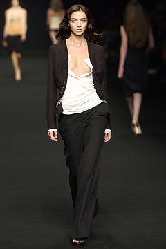 black tailored blazer with white top