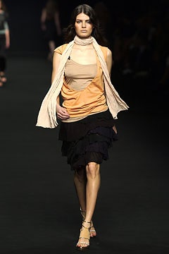 beige and black layered outfit