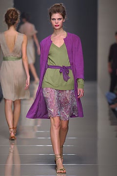 purple long-sleeve relaxed draped coat