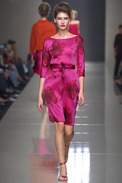 fitted pink floral dress