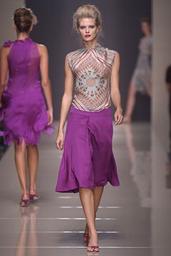 purple silk relaxed a-line midi skirt