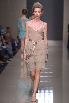 beige silk sleeveless mini dress