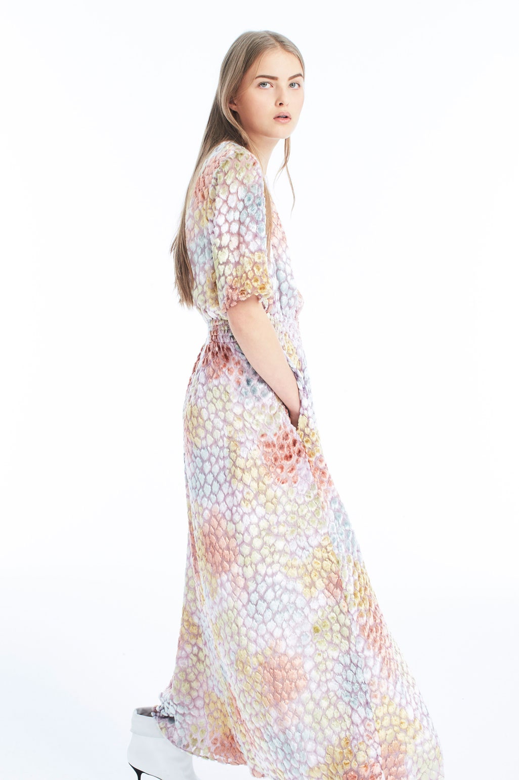 flowing maxi dress with pockets