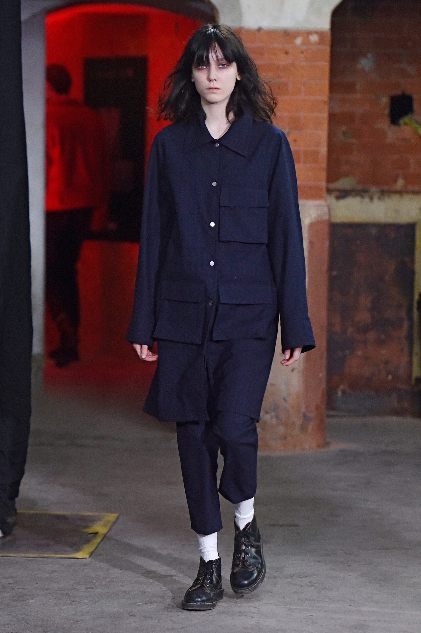 blue relaxed jacket and pants