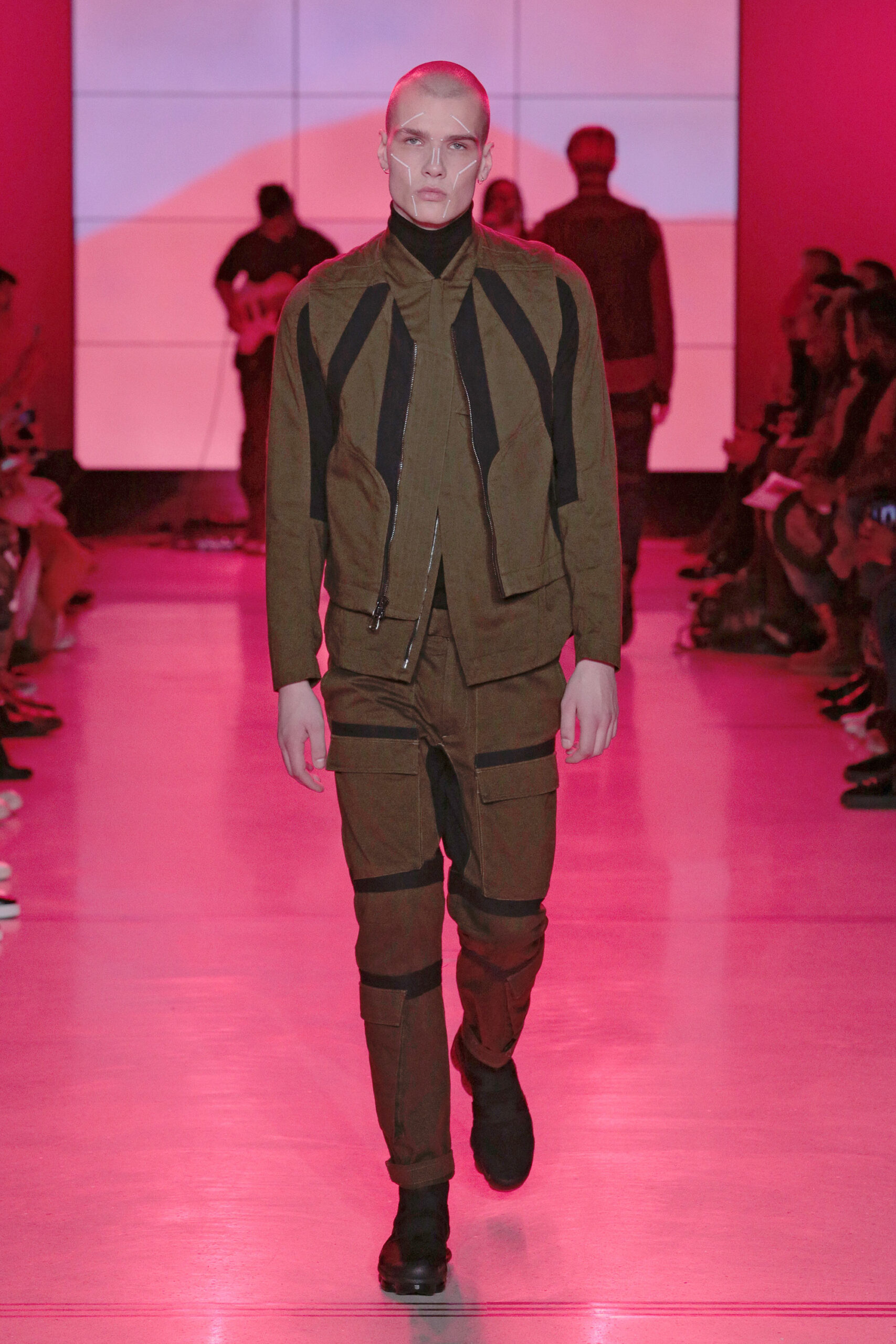 brown fitted jacket and pants