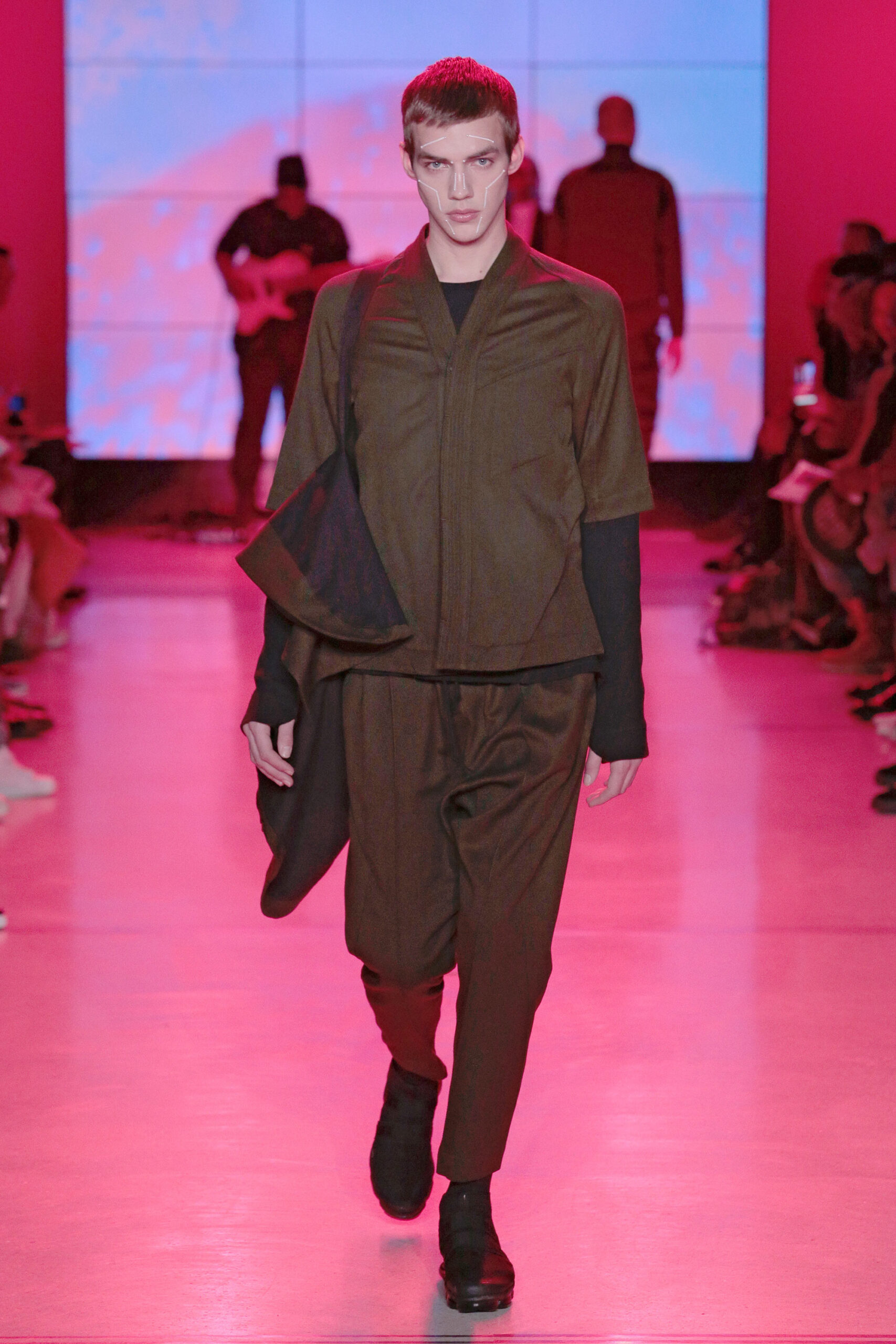brown relaxed top and pants