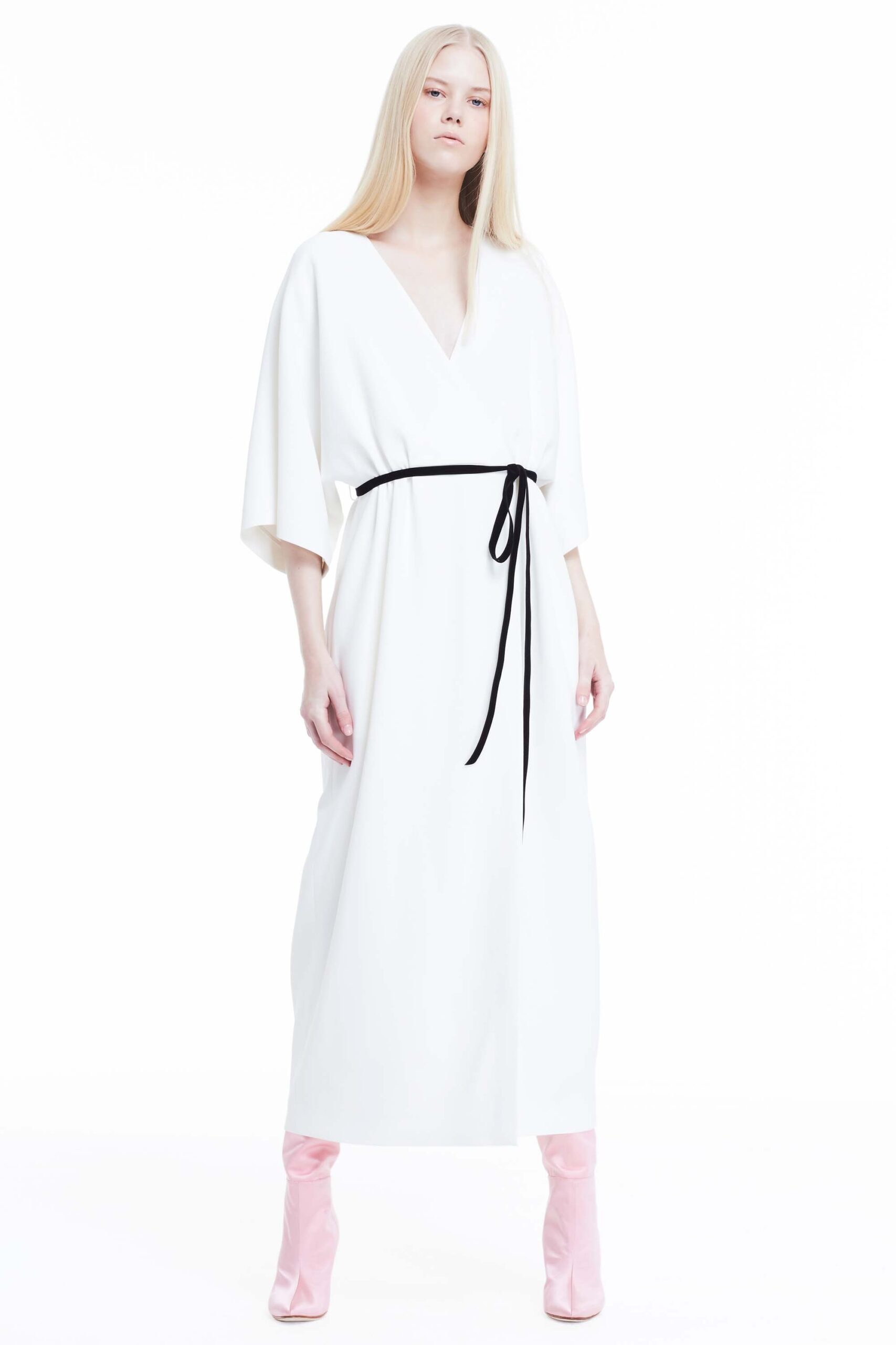 white relaxed maxi dress