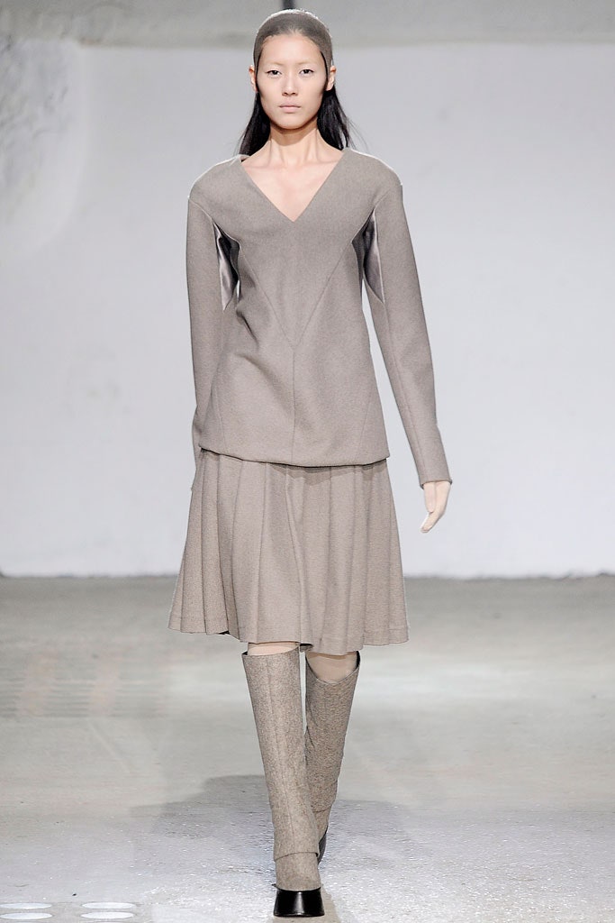 gray knit fitted textured boots