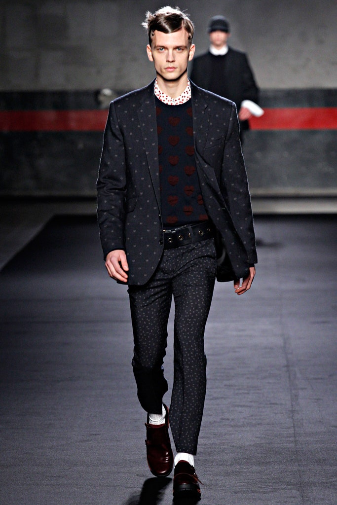 gray cotton slim printed pants
