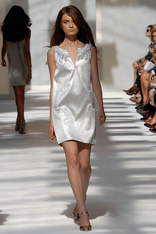 fitted white silk mini dress
