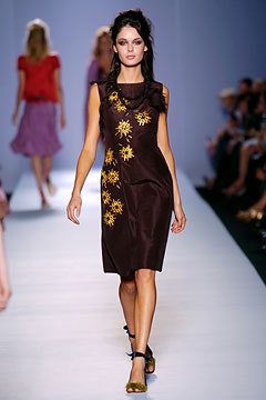 brown silk sleeveless dress