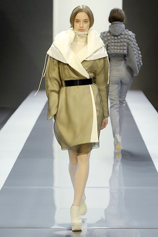 beige silk belted coat