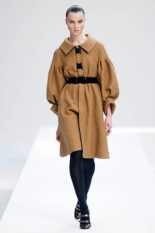 brown tweed relaxed coat