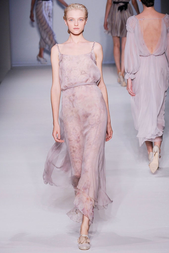 pink silk sleeveless dress