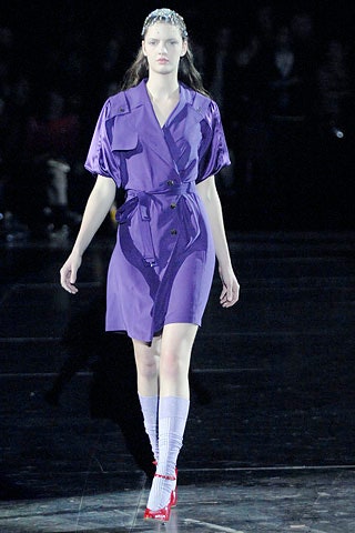 purple short-sleeve collared fitted buttoned pockets short dress