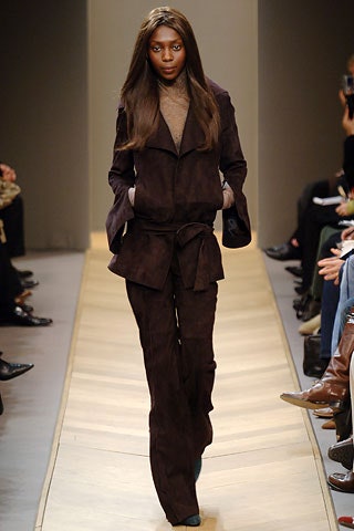 brown suede fitted suit