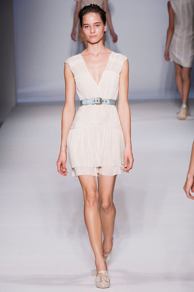 white silk sleeveless dress