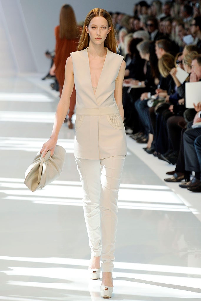 white fitted sleeveless jumpsuit