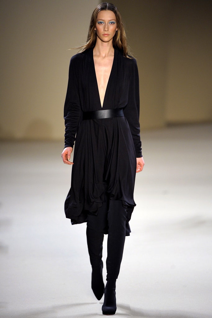black silk fitted straight-leg pants