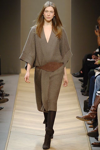 brown wool sleeveless dress