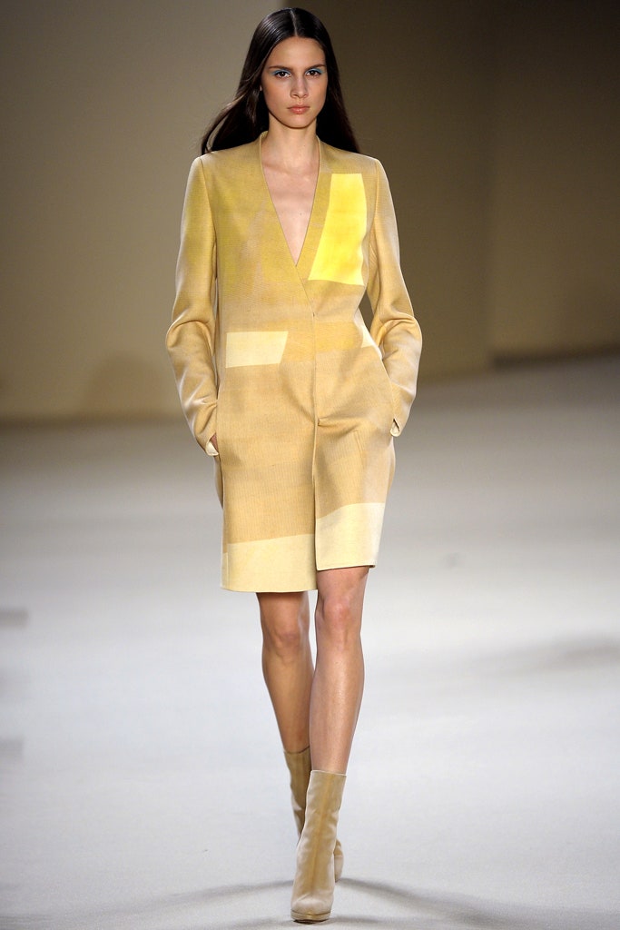 yellow silk fitted jumpsuit