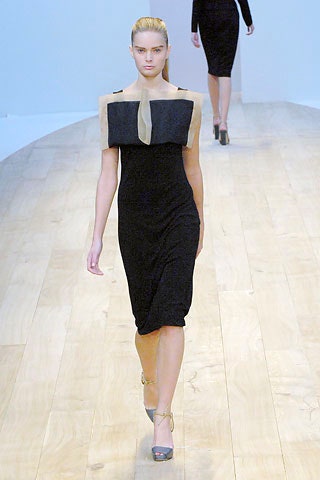 black fitted off-shoulder dress