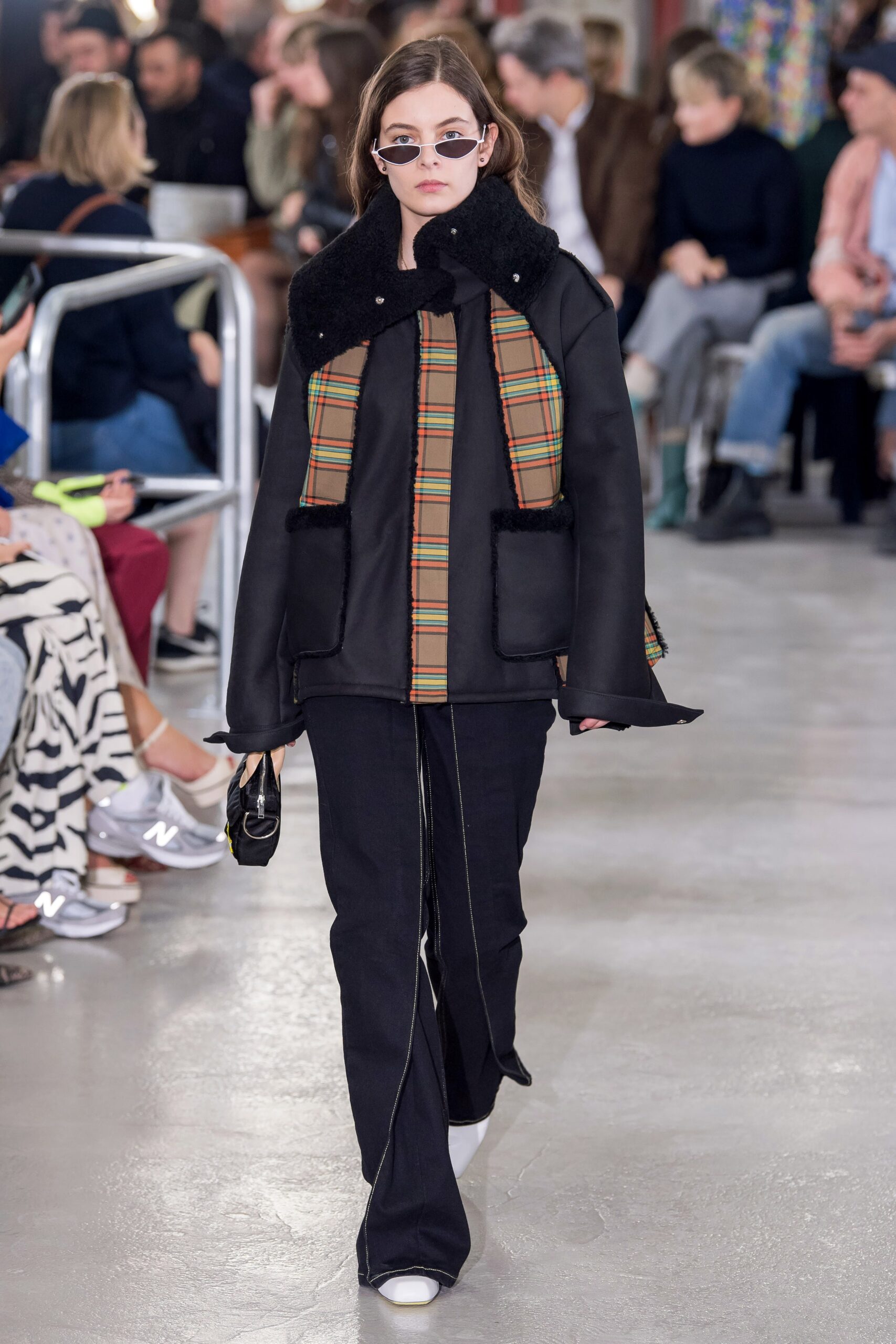 black multi-colored relaxed jacket