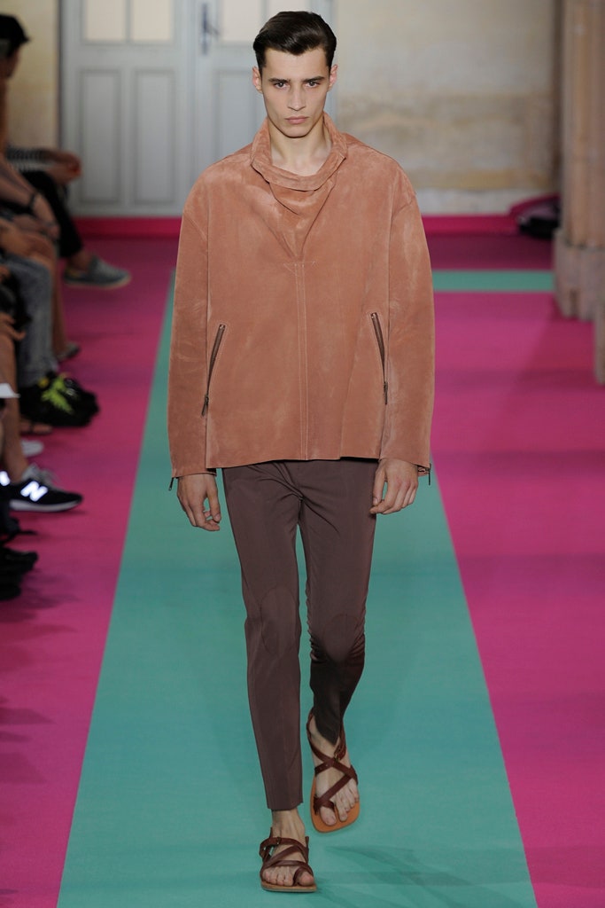 beige suede long-sleeve collared relaxed zippered jacket