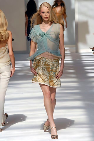 multi silk fitted flared mini skirt