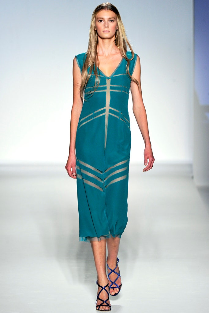 teal silk sleeveless dress