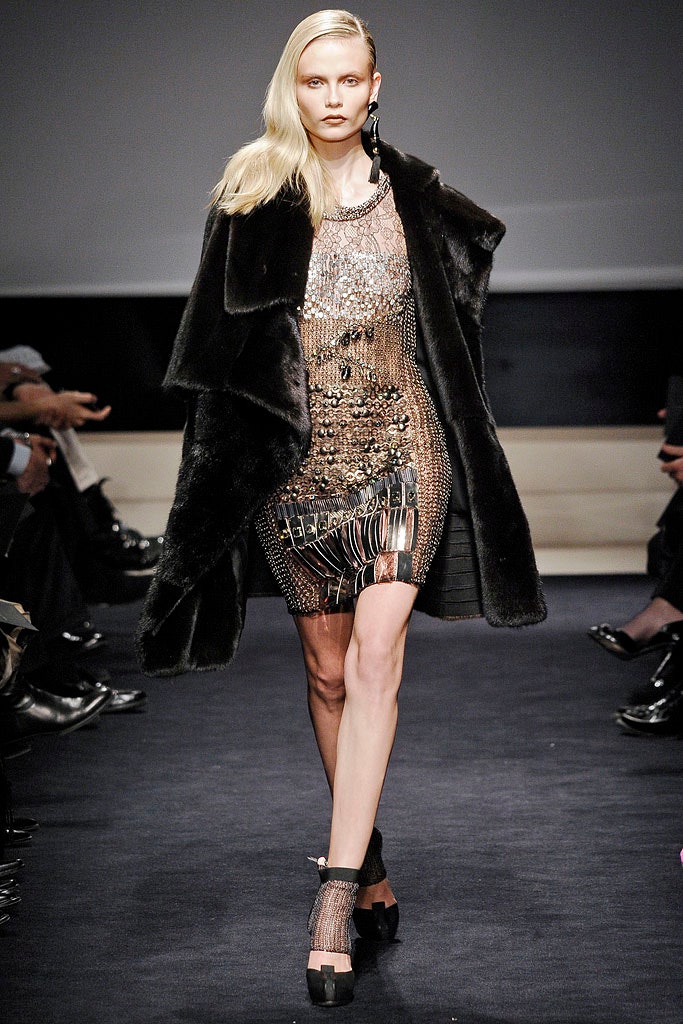 gold silk sleeveless v-neck fitted beaded embellished dress