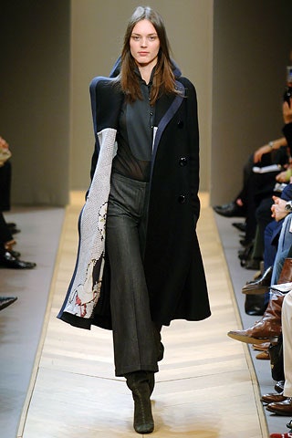 black wool coat with gray pants