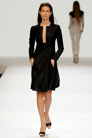 black silk fitted midi dress