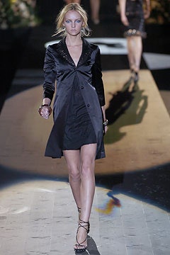 black silk fitted mini dress