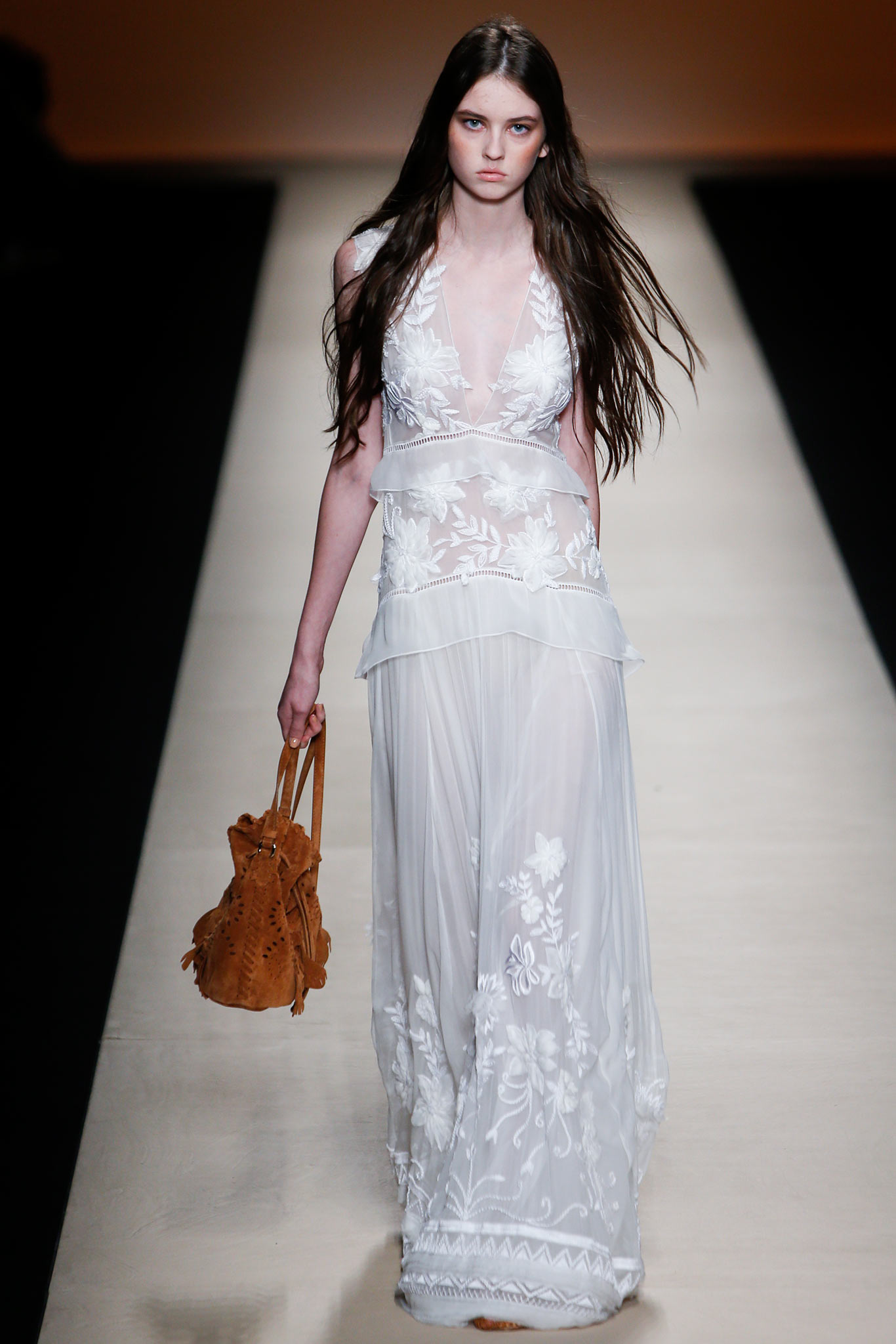 white embroidered maxi gown