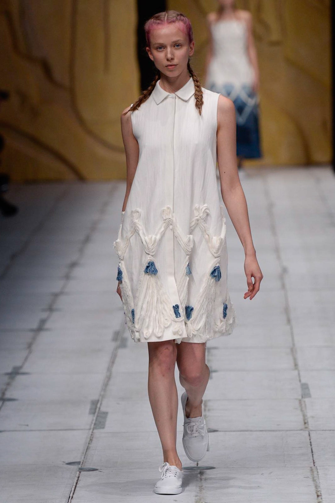 white fitted sleeveless dress