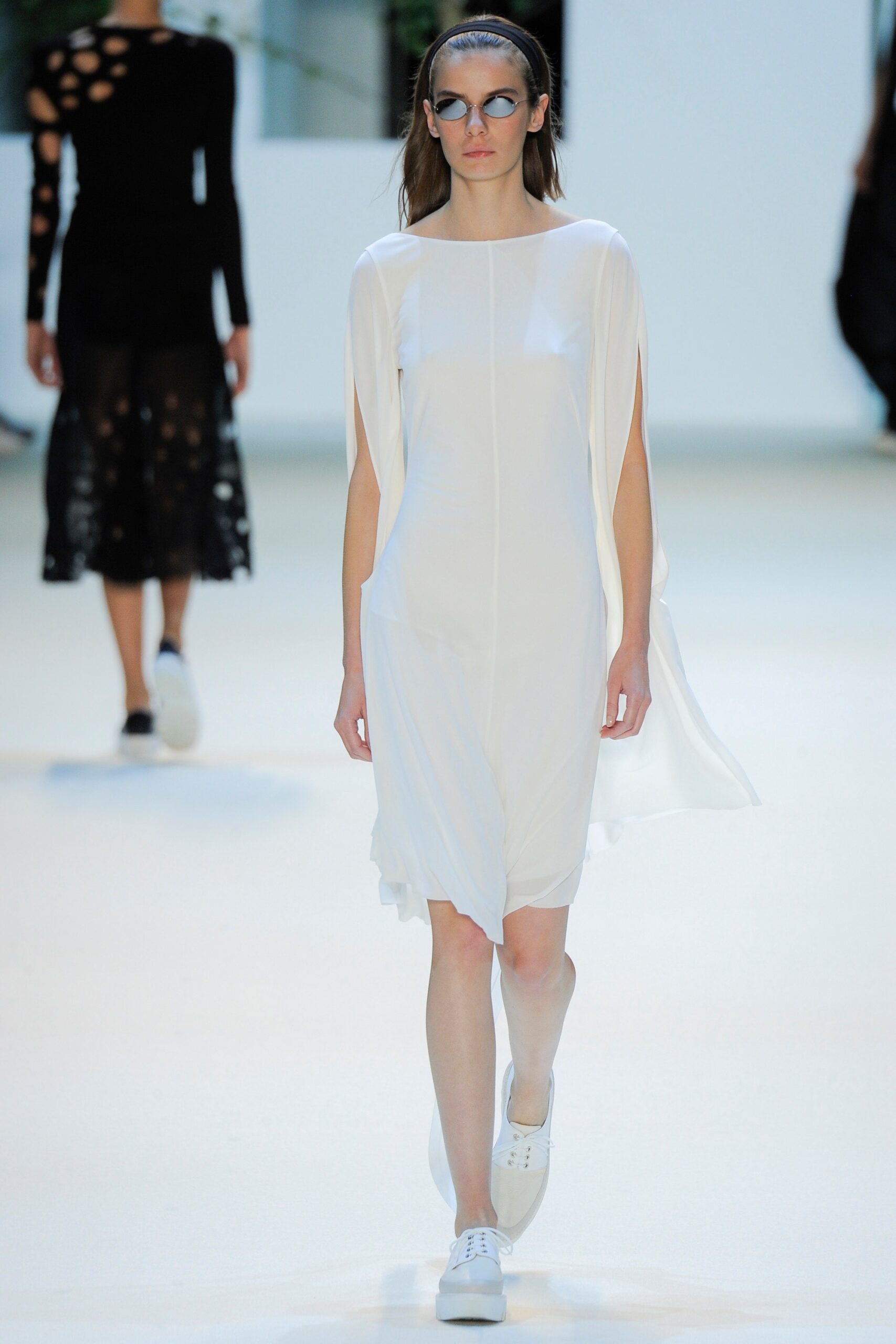 white relaxed sleeveless dress