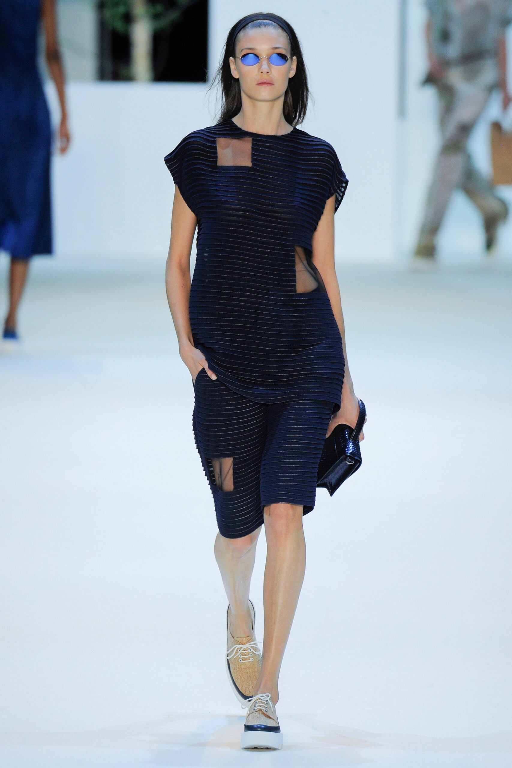 blue relaxed top with shorts