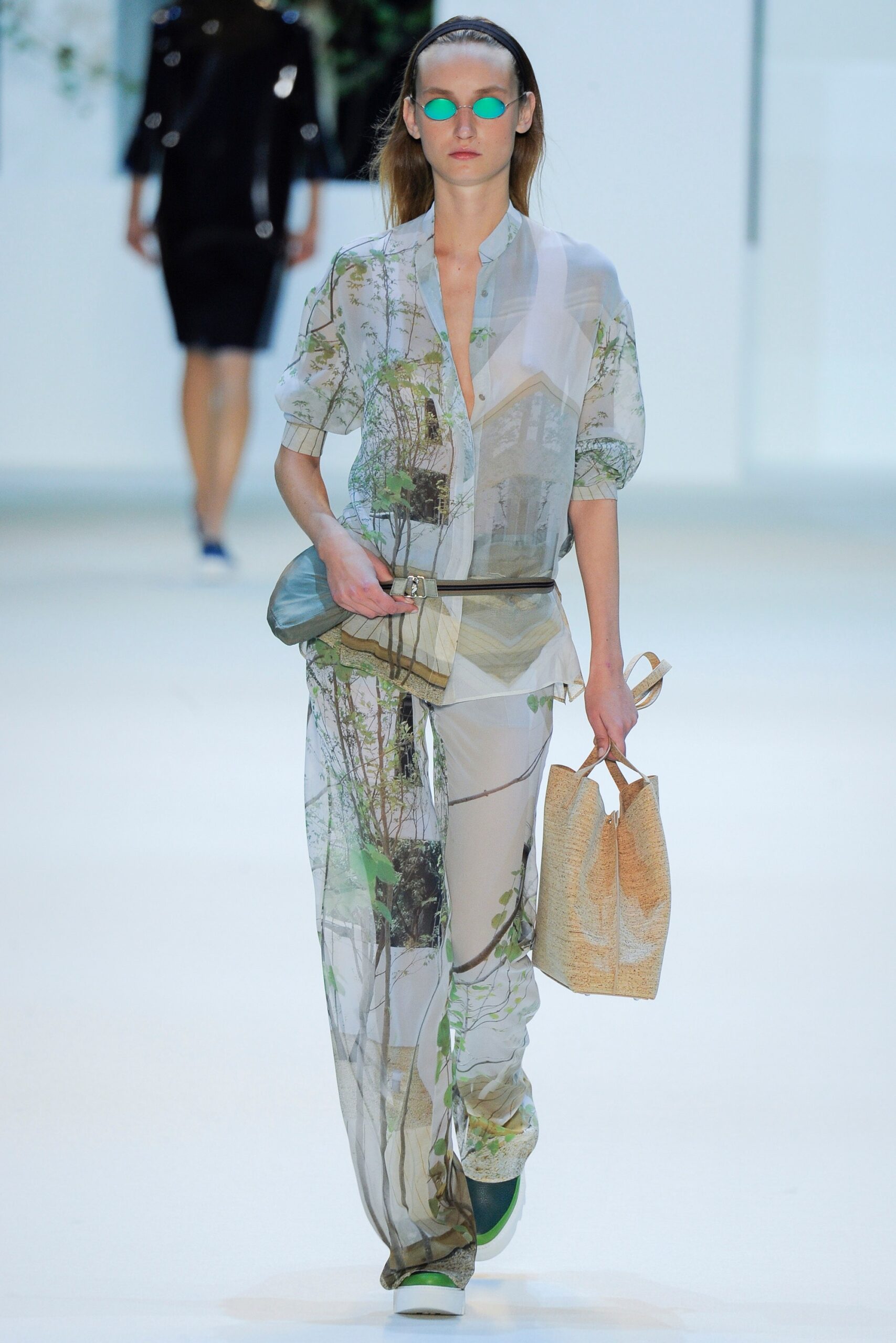 multi-colored chiffon outfit