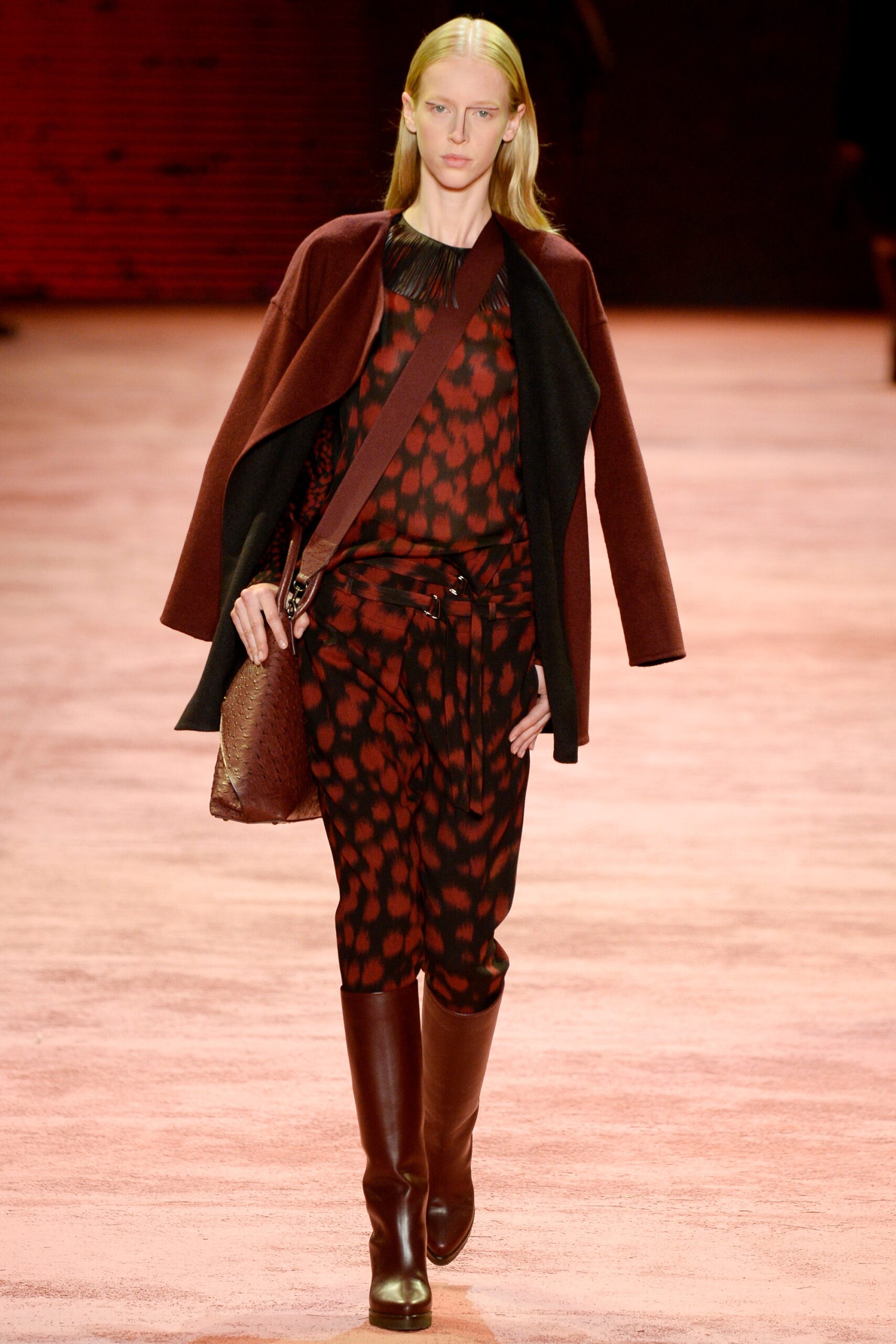 brown leather bag