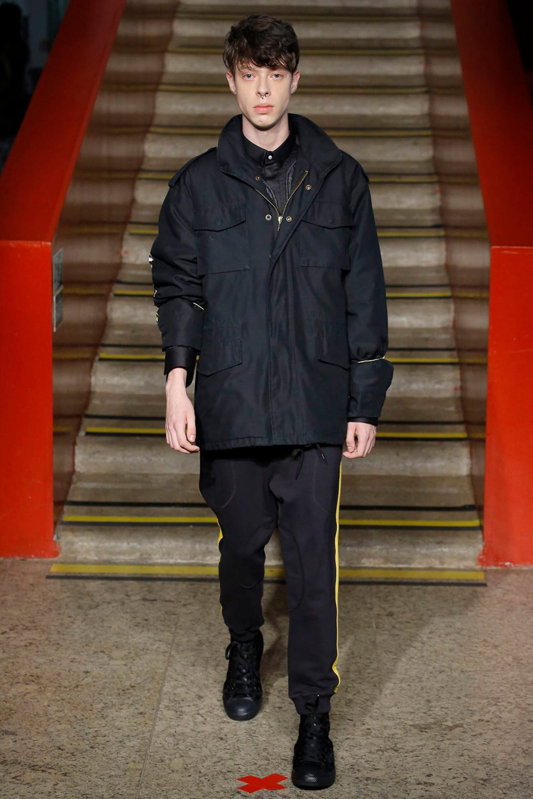 black relaxed jacket and pants