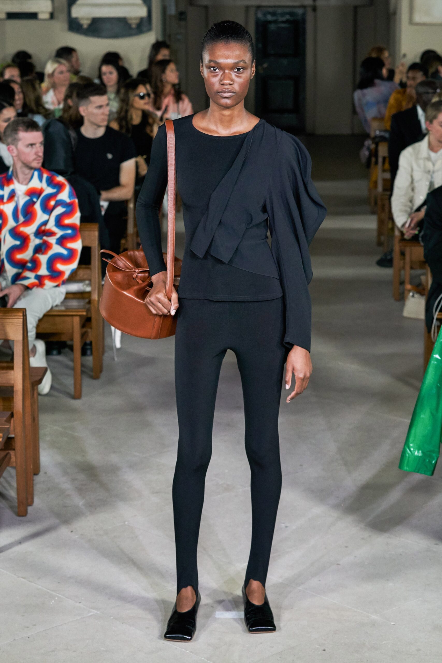 brown leather bag