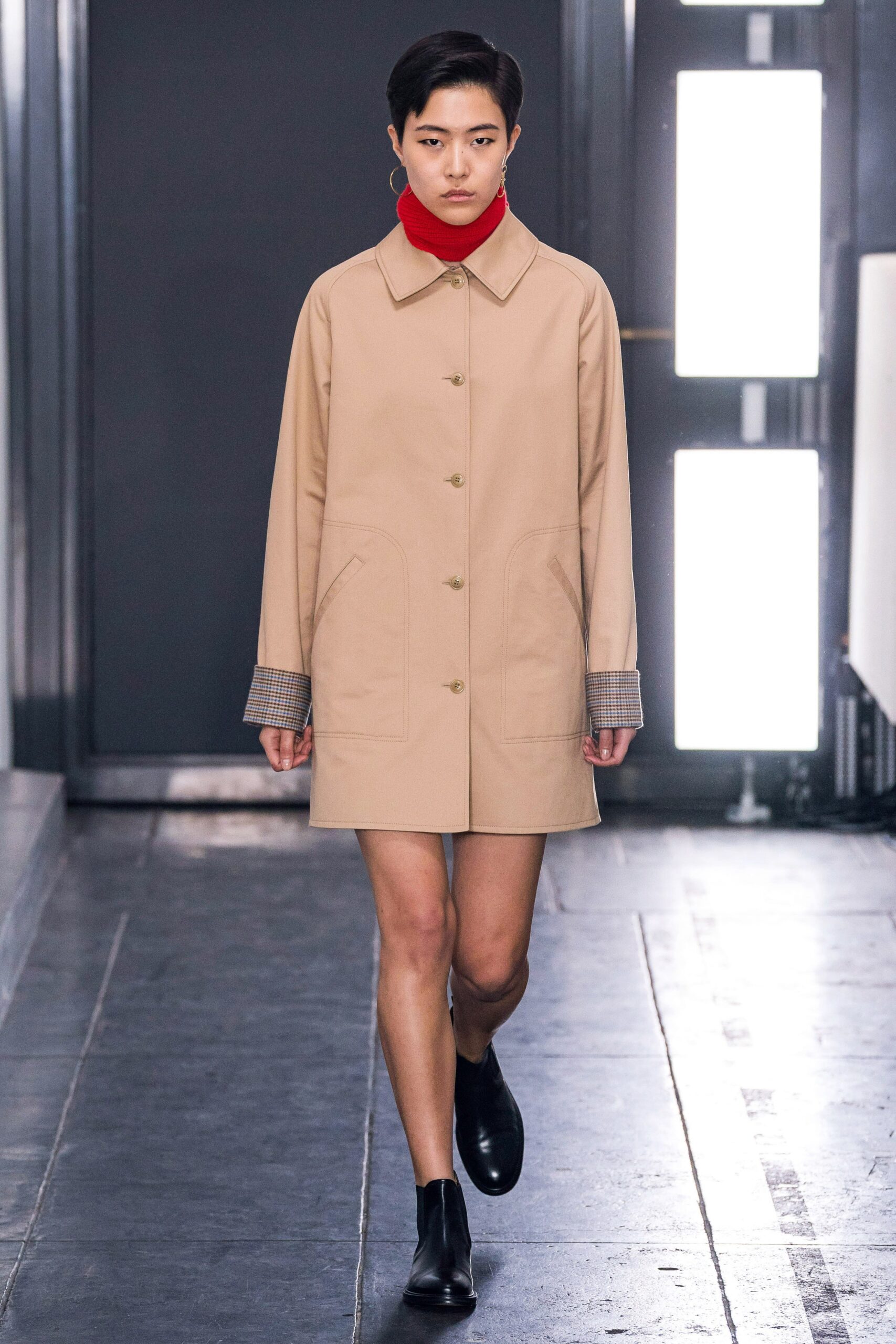beige relaxed coat
