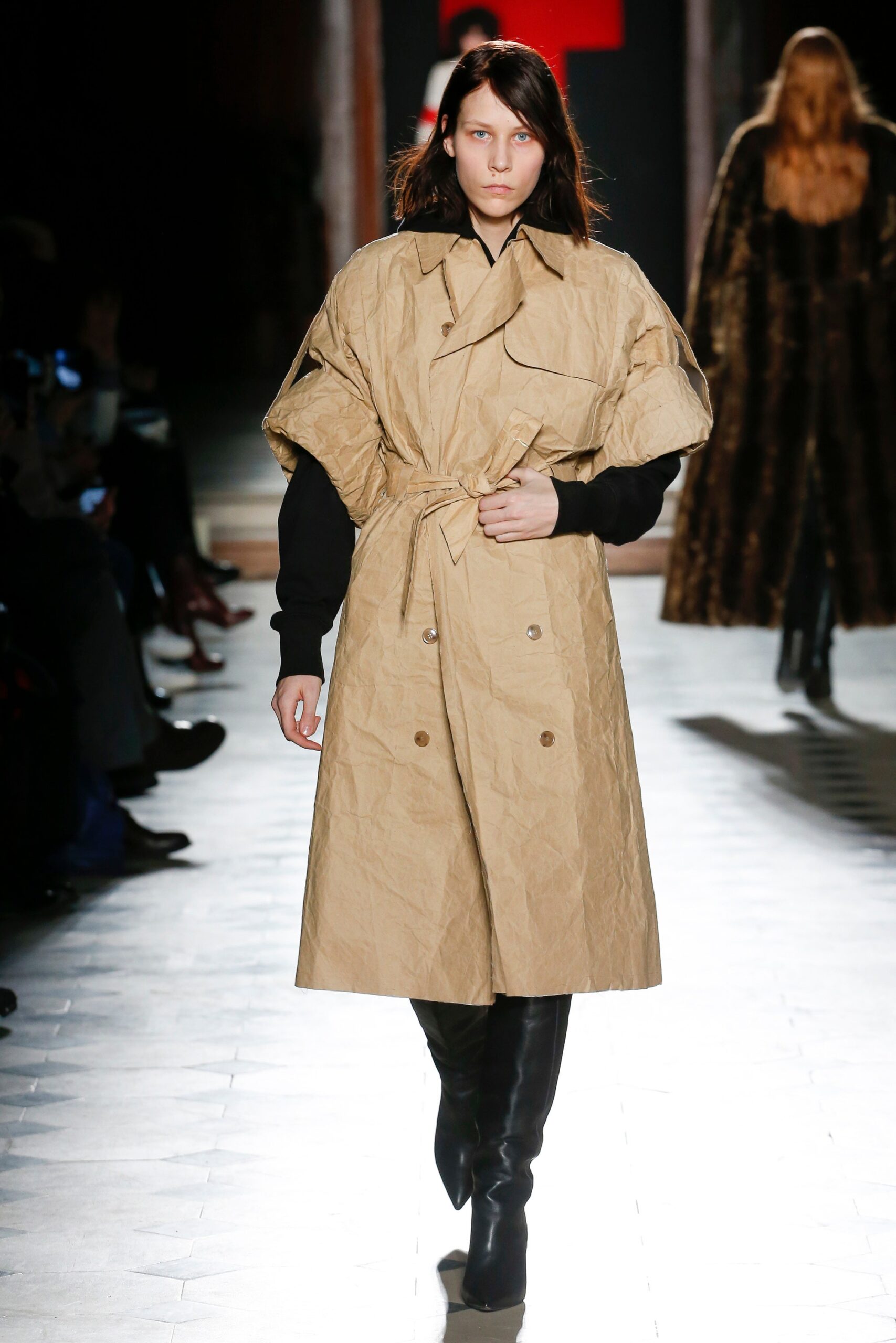 beige relaxed coat