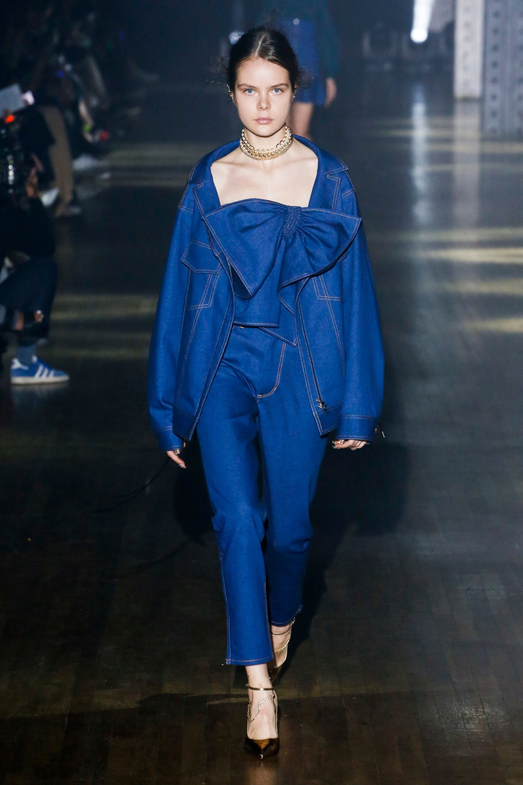 blue denim oversized jacket