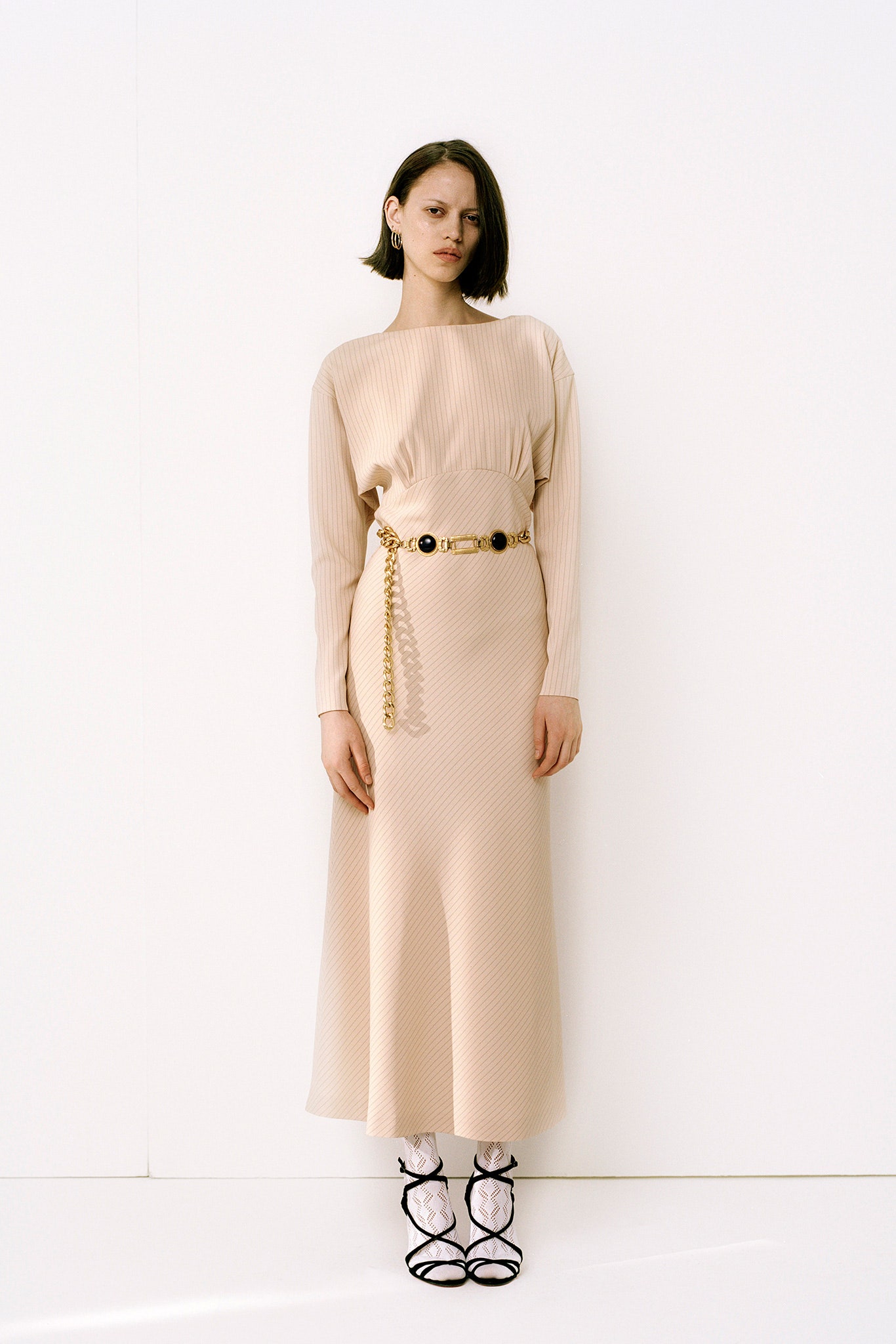 gold metallic embellished belt