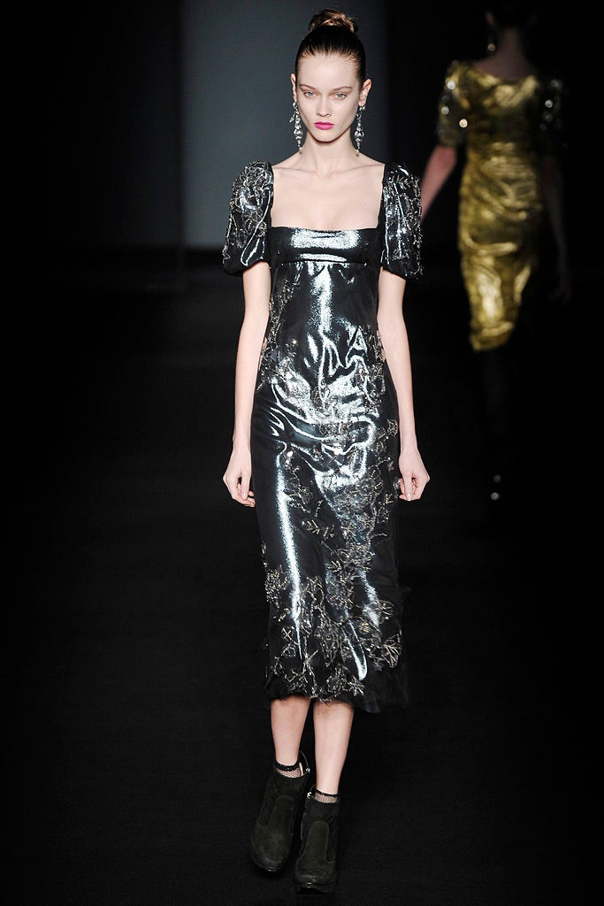 black silk embellished midi dress