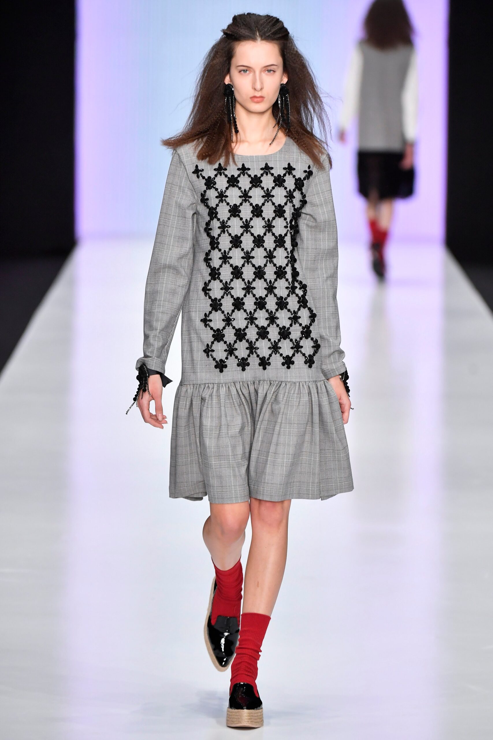 gray relaxed mini dress