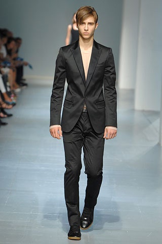 black leather shoes